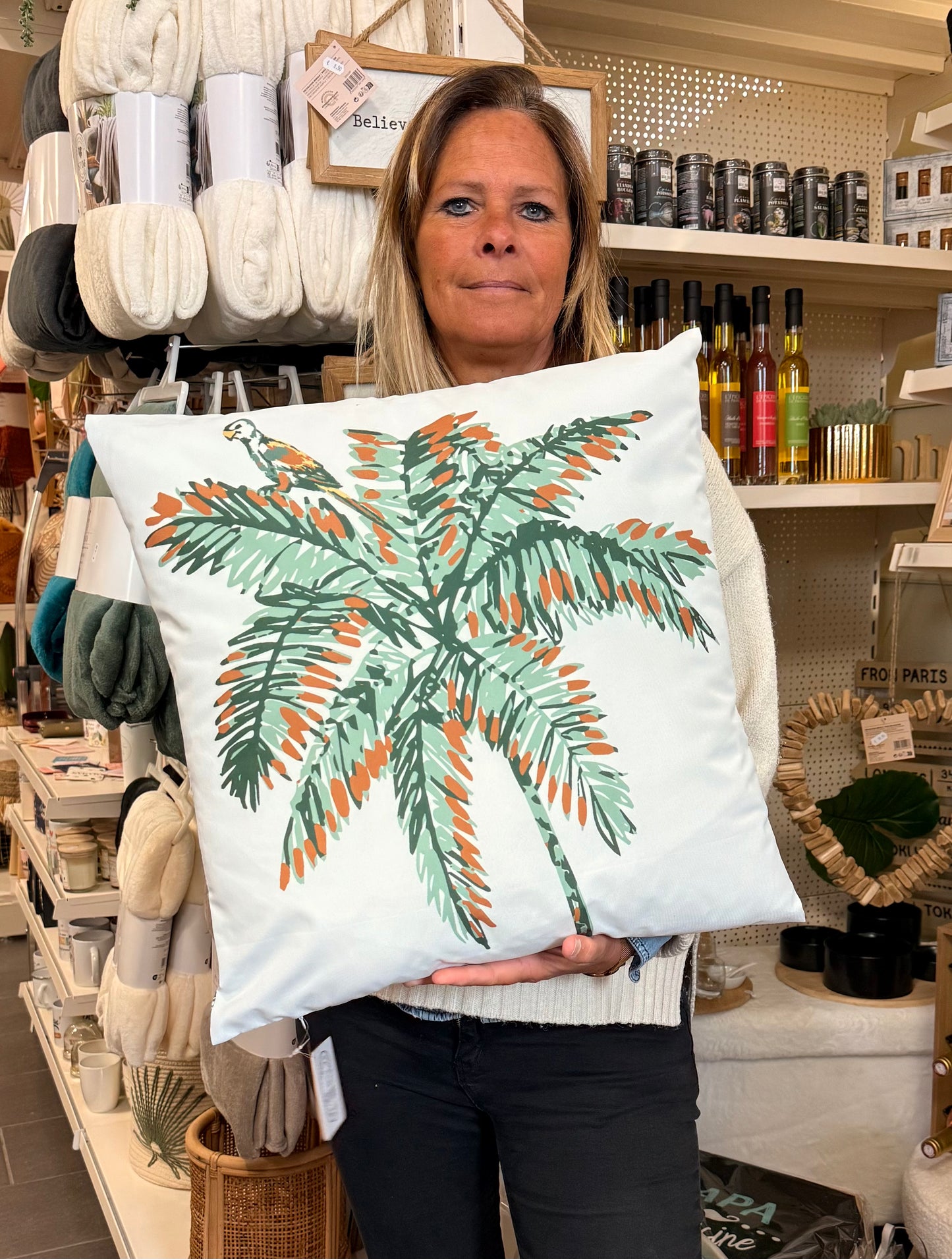 Coussin Stof Double coté - Palmier