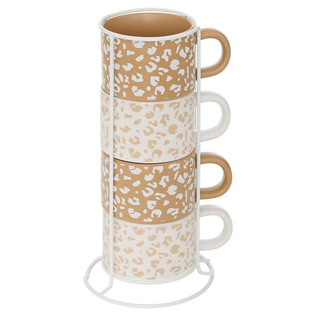 Rack 4 Mugs - Leopardi