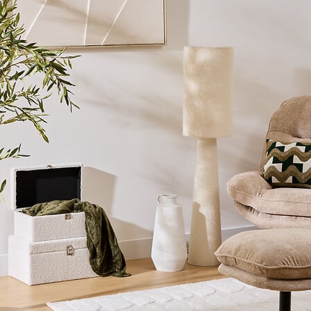 Lampadaire Bouclette Blanc - Solal